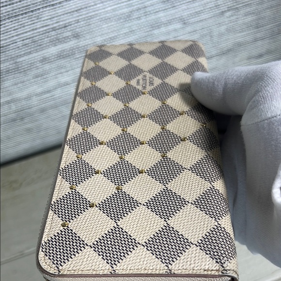 Louis Vuitton  Studded Clemence Damier Azur Wallet - Picture 15 of 16